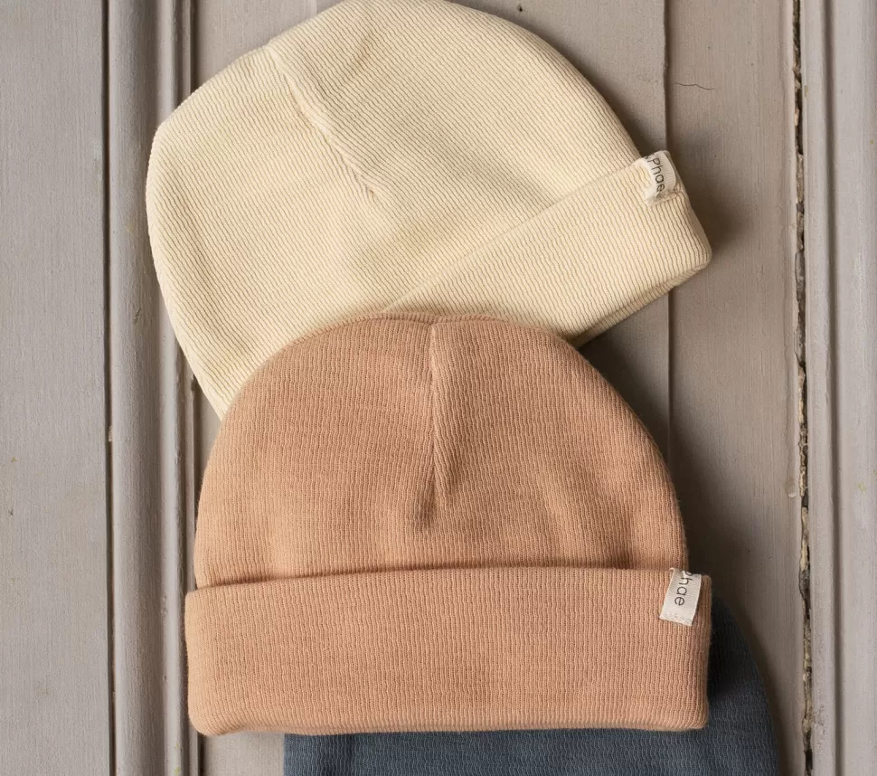 Fashion | Double Jersey Baby Hat | Mutsje Rose Tan Baby Accessoires