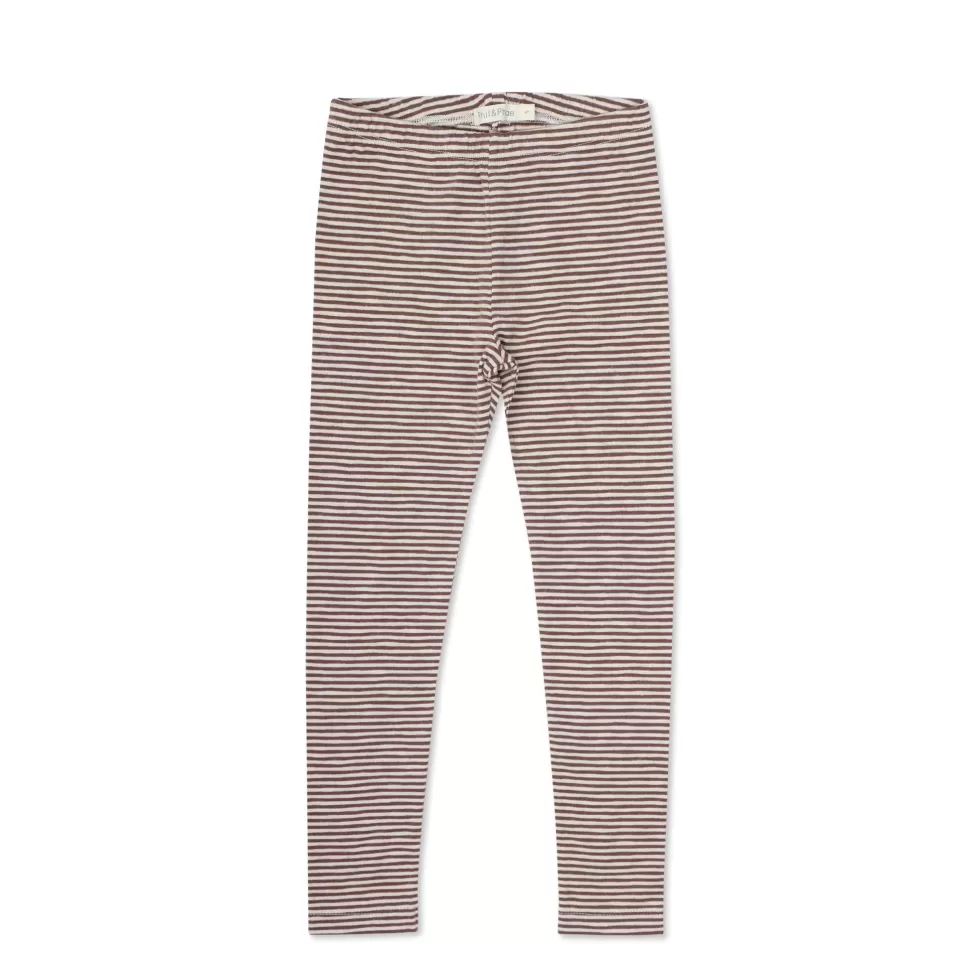 Sale | Leggings Stripes | Burnt Umber Vrouw Broeken