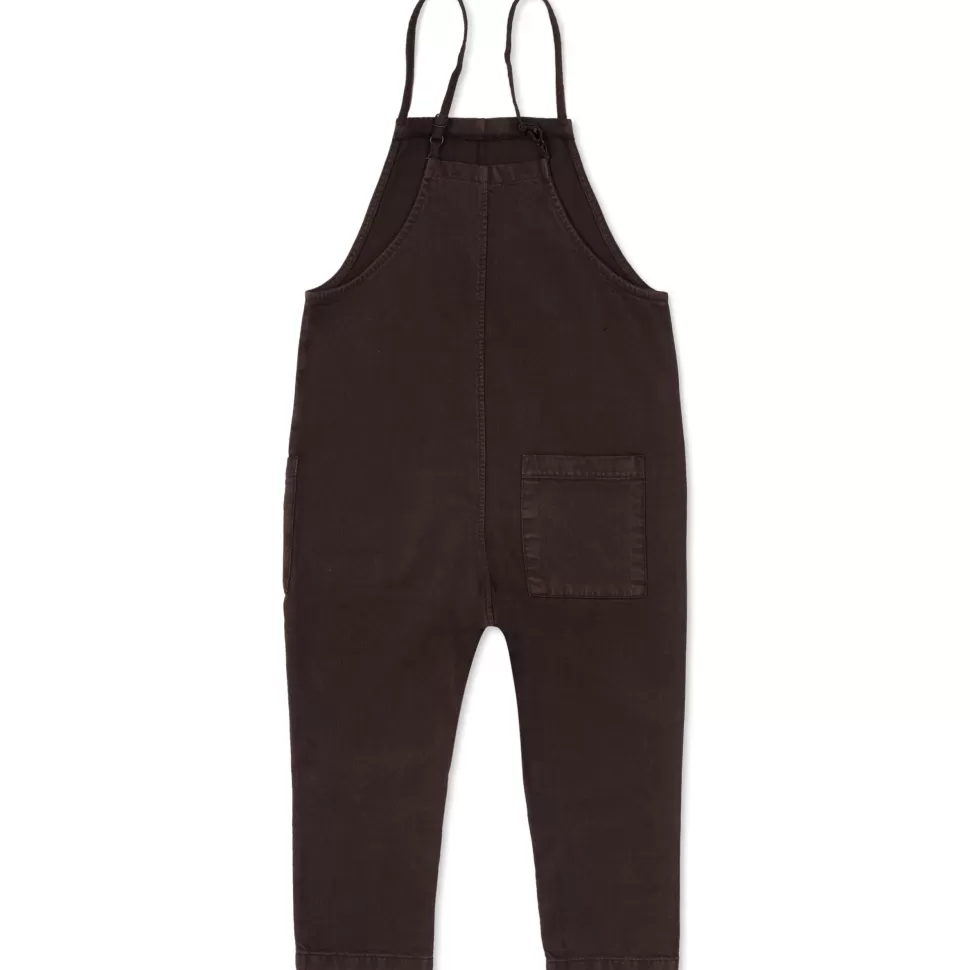 Sale | Twill Loose Dungarees | Dark Umber Man Broeken