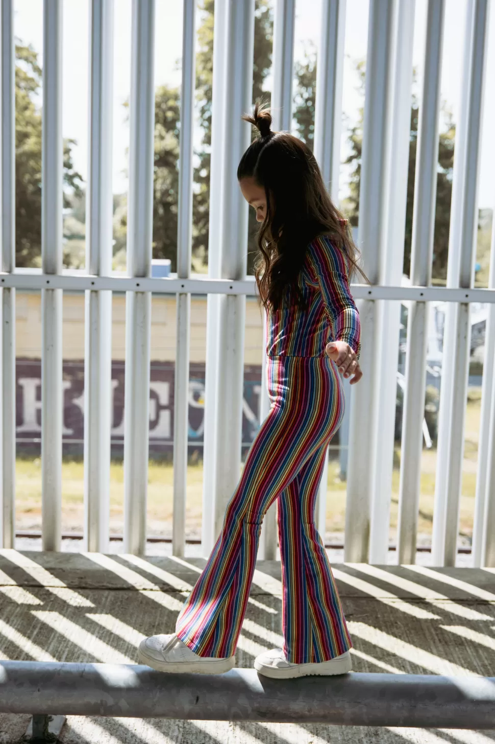 Outlet | Rainbow Flared Legging Vrouw Broeken