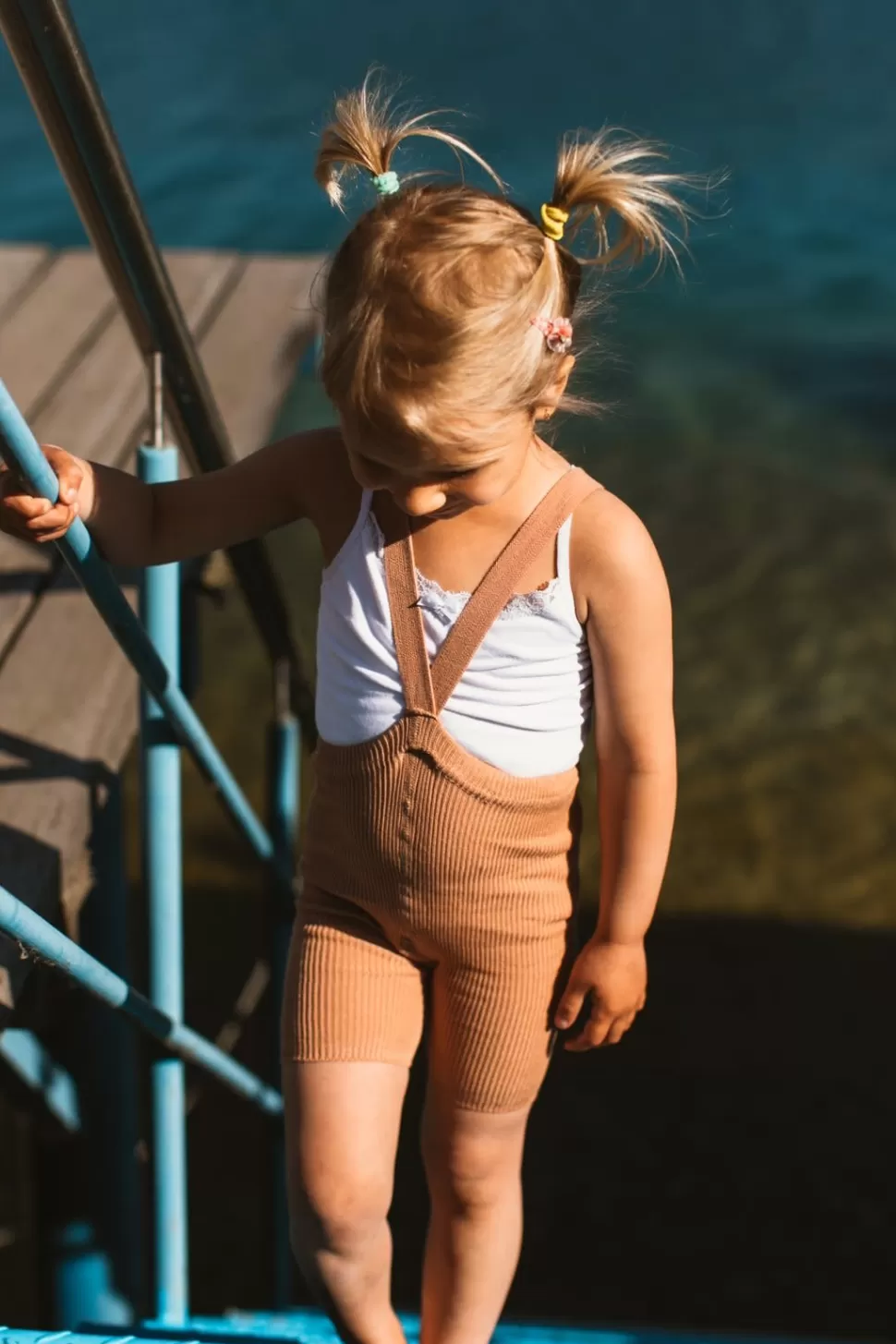 Clearance | Shorty Maillot Met Bretels | Licht Bruin Sokken + Maillots