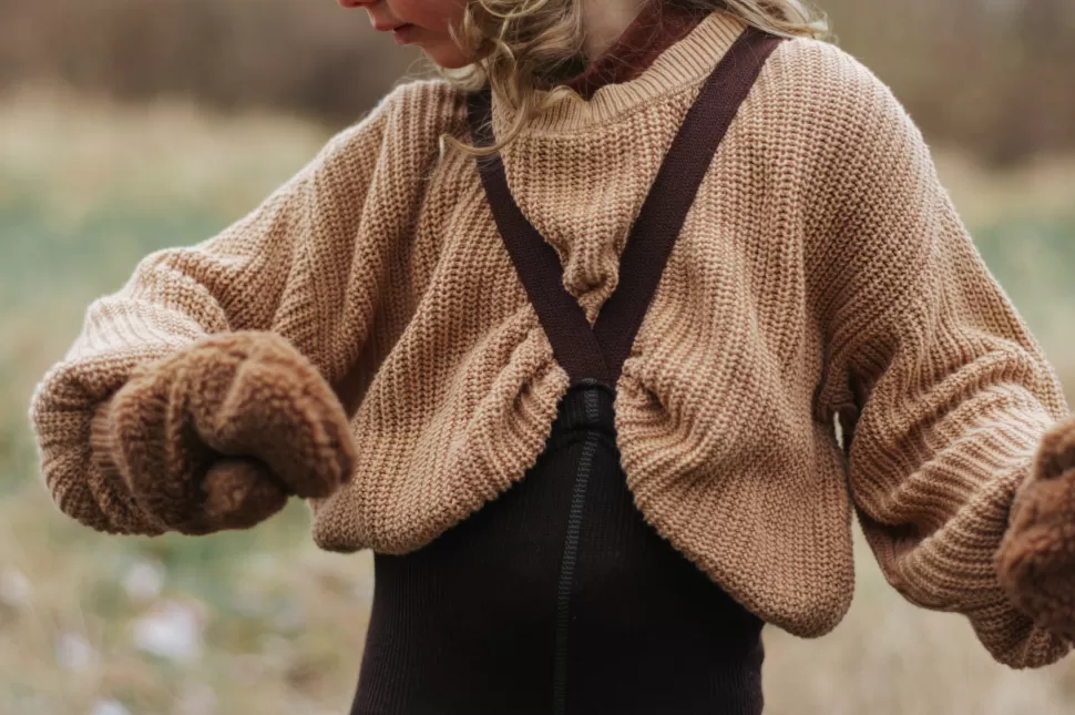 Outlet | Wooly Footless | Maillot Wol Espresso Brown Broekjes