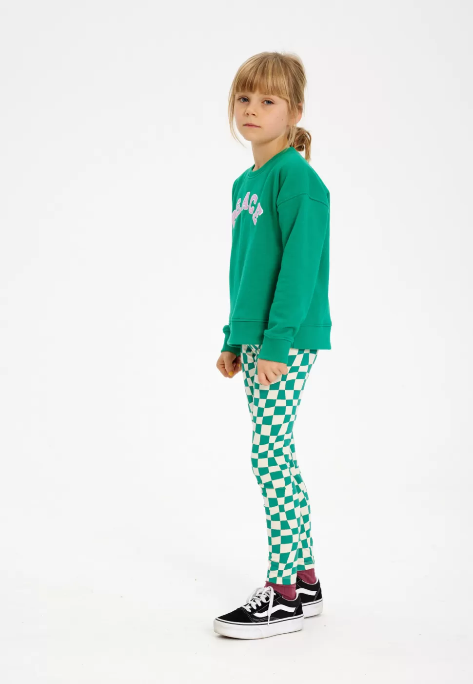 Best | Harriet Leggings | Bosphorus Green Check Vrouw Broeken