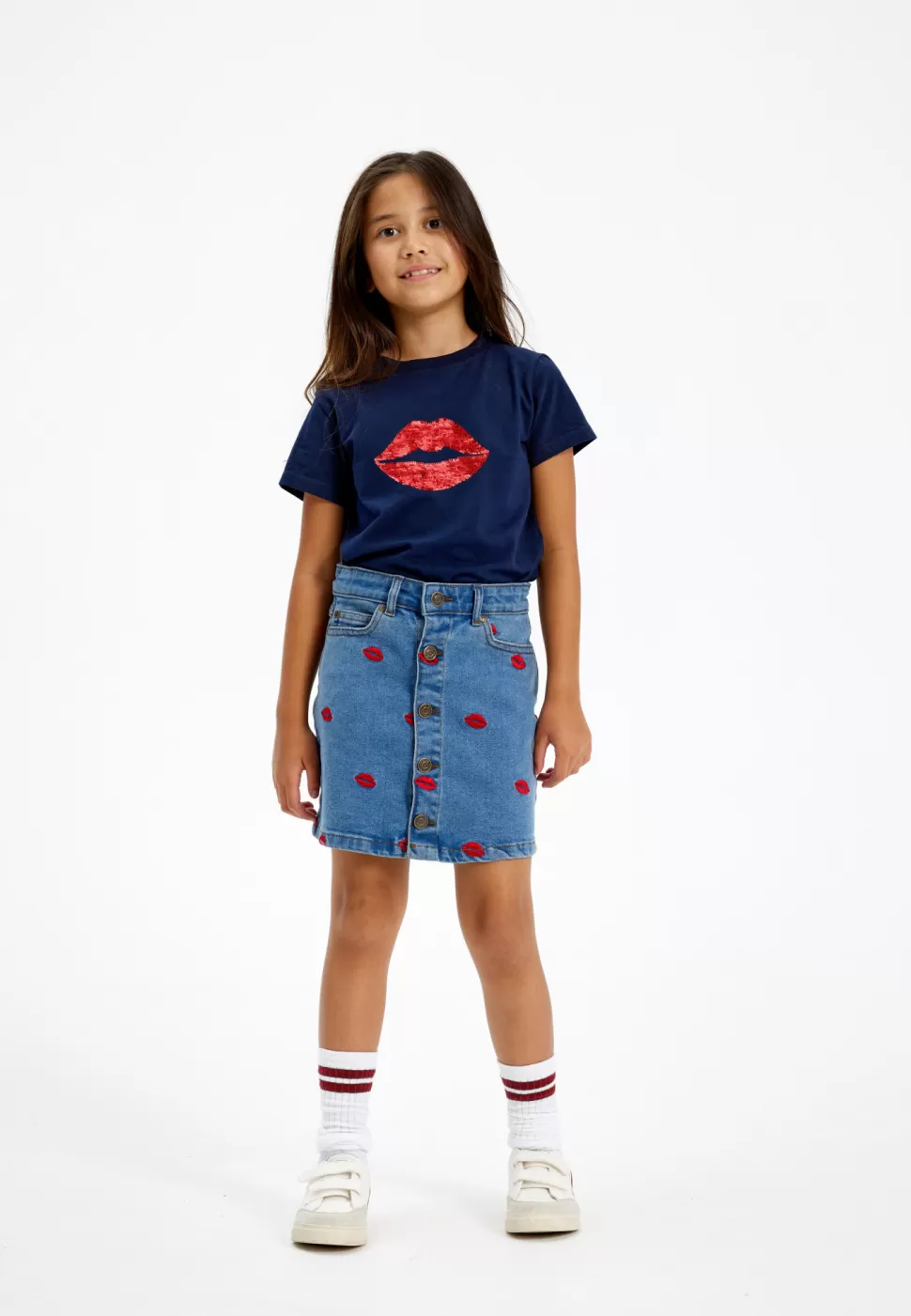 Cheap | Lips Denim Skirt Vrouw Rokken