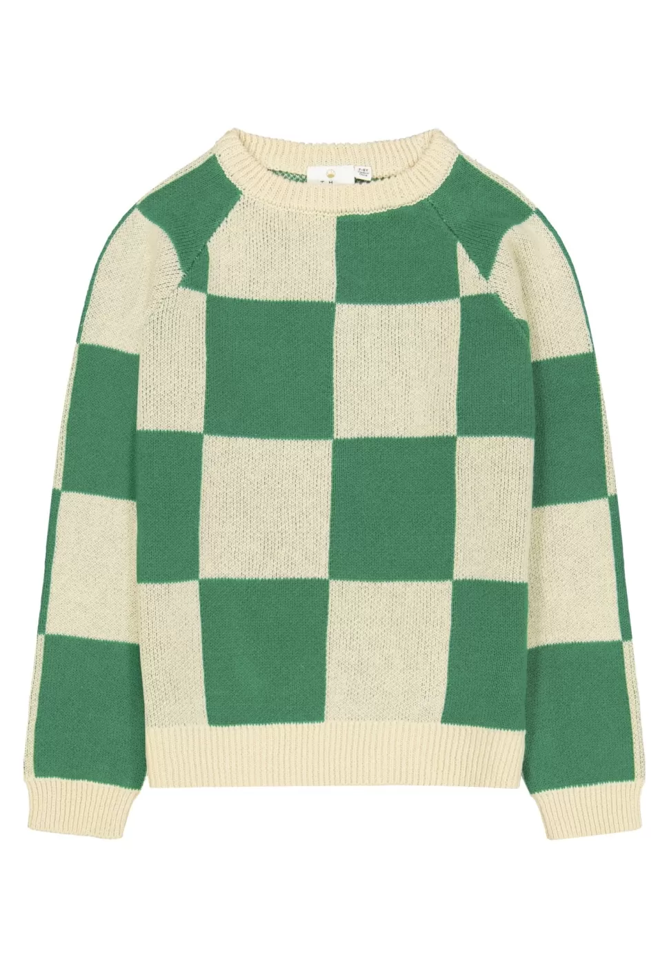 New | Olly Knitted Sweater | Bosphorus Green Check Man Truien + Vesten