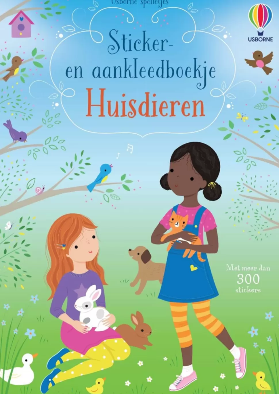 Best Usborne Sticker- En Aankleedboek | Huisdieren Onderweg