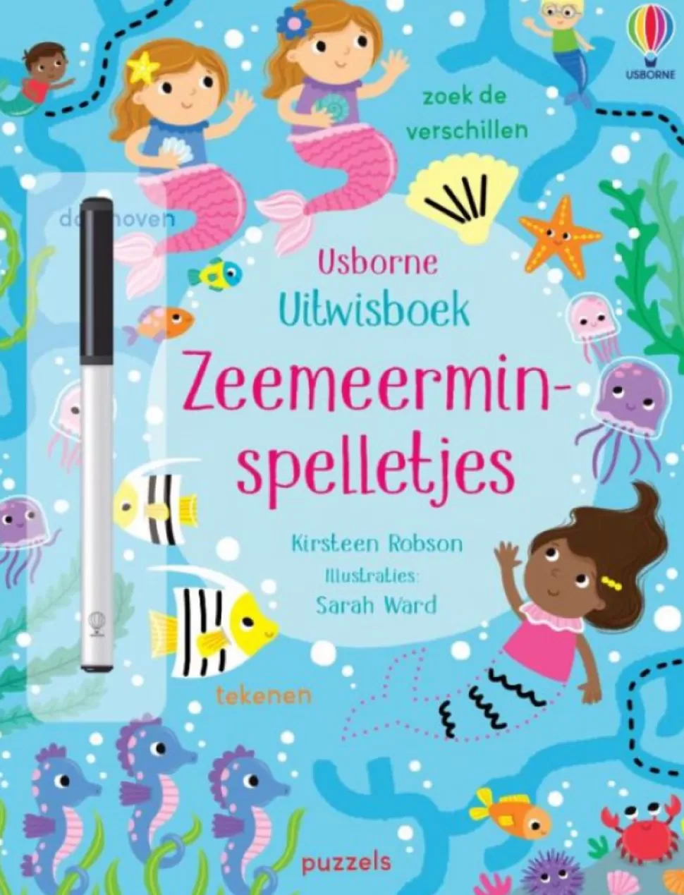 Sale Usborne Uitwisboek | Zeemeerminspelletjes Boeken