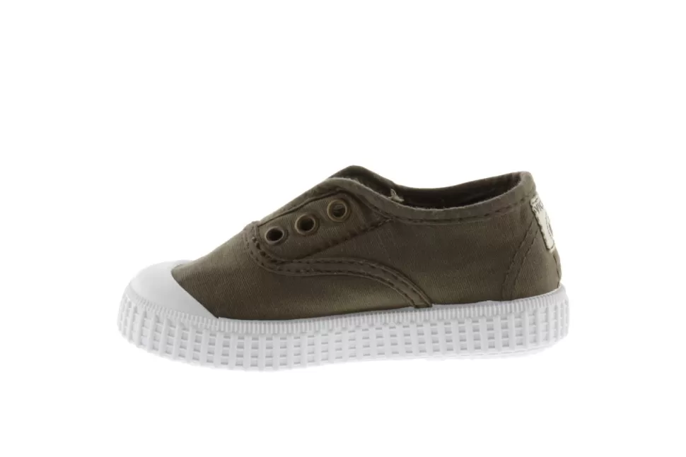 Flash Sale | 106627 | Lage Sneakers Elastiek | Militar Donkergroen Schoenen