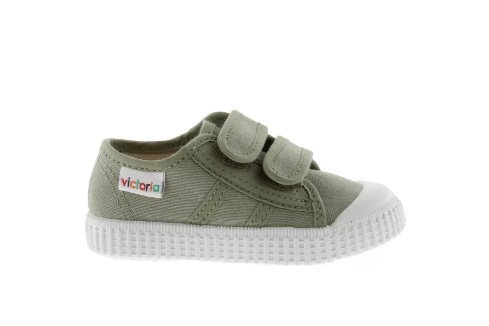 Discount | 136606 | Lage Sneakers Klittenband | Aloe Groen Schoenen