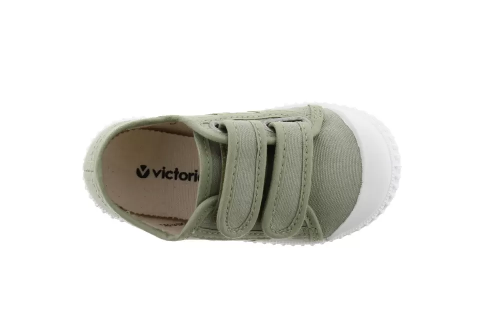 Discount | 136606 | Lage Sneakers Klittenband | Aloe Groen Schoenen