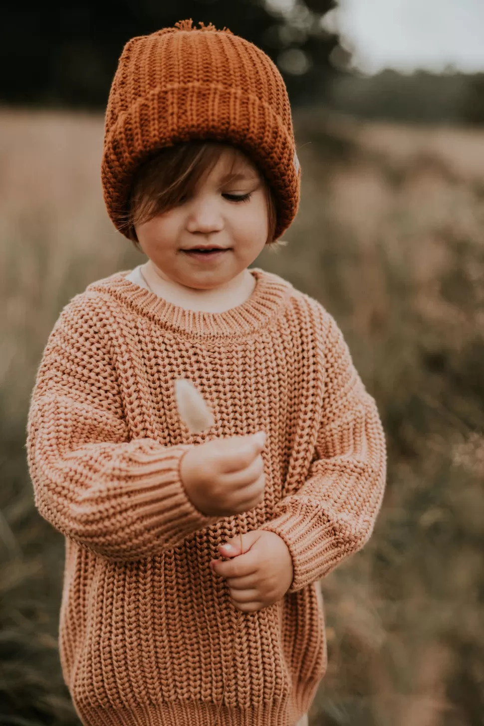 Hot Yuki | Chunky Knit Sweater | Coral Vrouw Truien + Vesten